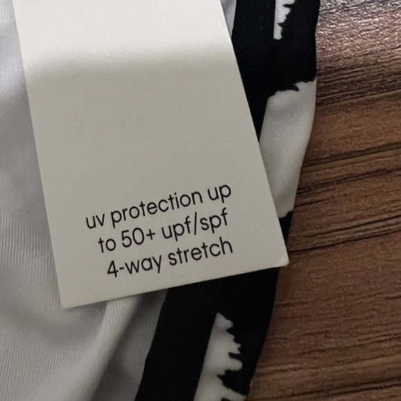 Bikini Calvin Klein One Shoulder Bikini Swim Set Animal Print Black White XXL - Picture 7 of 9